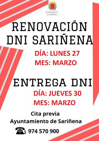 Imagen Renovación DNI en Sariñena