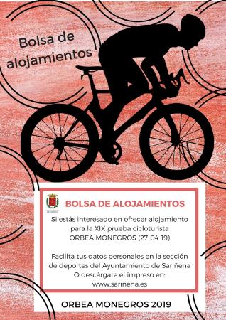 Imagen Bolsa de alojamientos ORBEA Monegros 2019