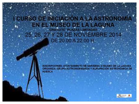 Imagen I CURSO DE INICIACIÓN A LA ASTRONOMÍA