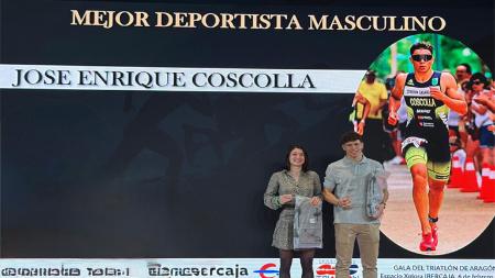 Imagen José Enrique Coscolla, entre los mejores del triatlón aragonés