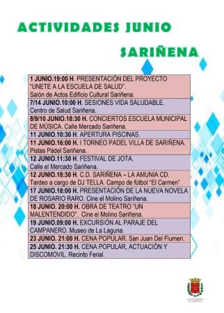 Imagen Actividades programadas el mes de Junio