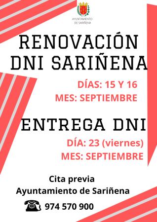 Imagen Renovación DNI en Sariñena